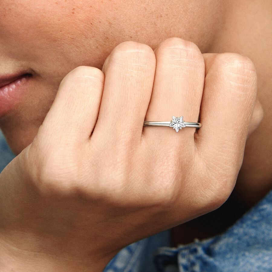 Celestial Star Solitaire Ring