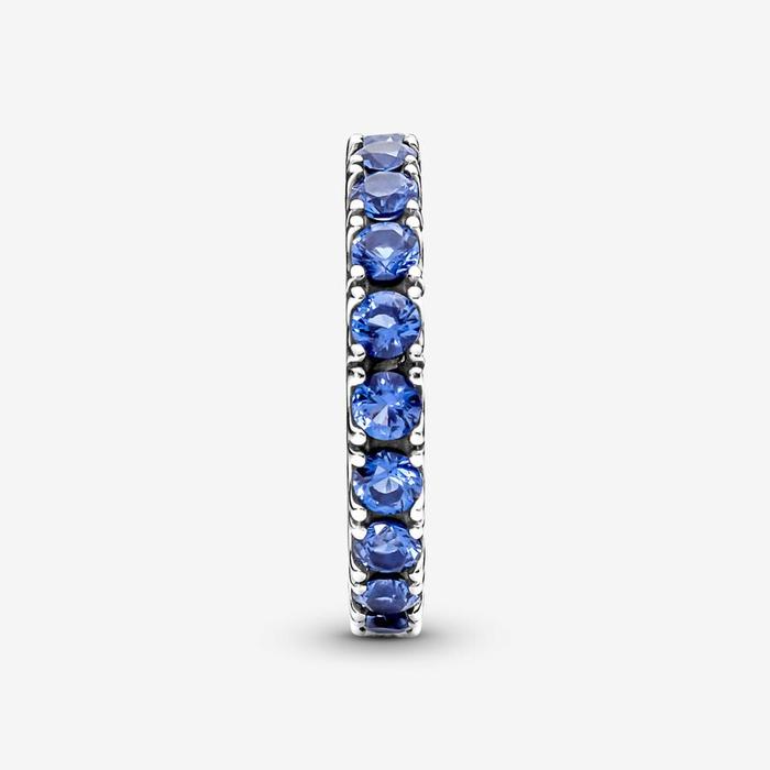 Anello Fascia Scintillante Blu