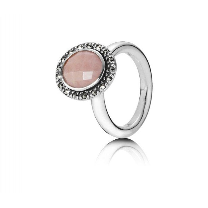 Anello opale rosa