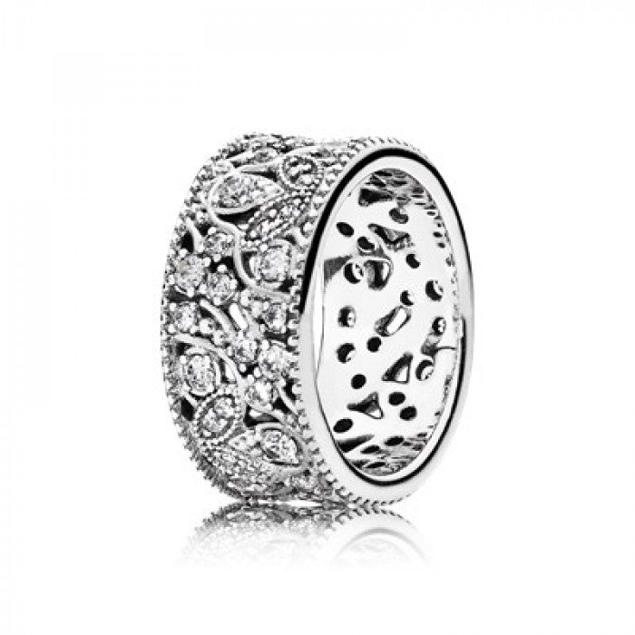 Anello foglie scintillanti