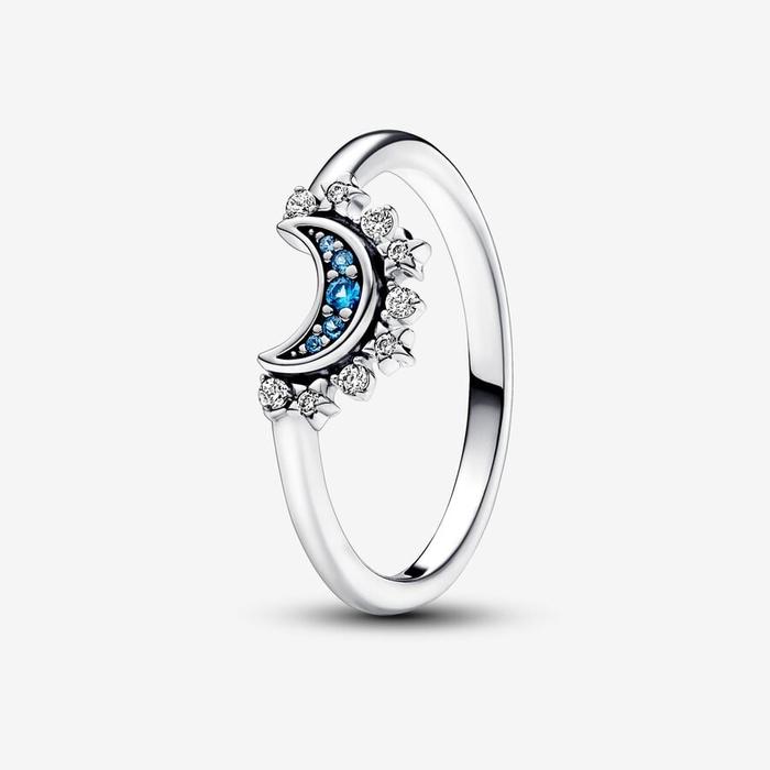 Anello Luna Pietre Blu