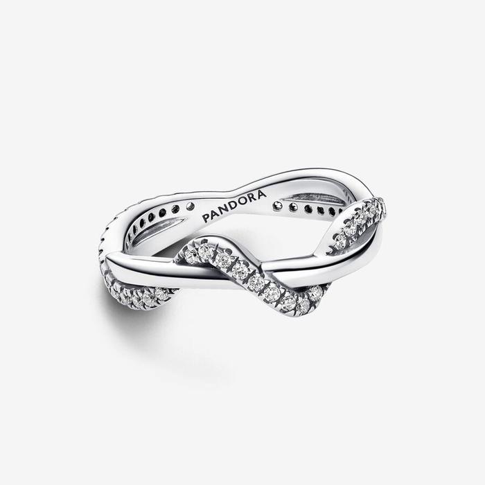 Bright Weave Wave Ring