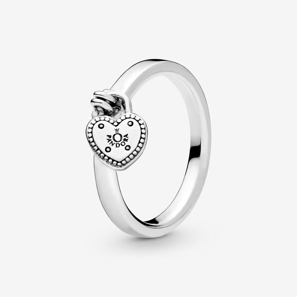 Anello centrale cuore pendente - gioielleriaperdichizzi.it