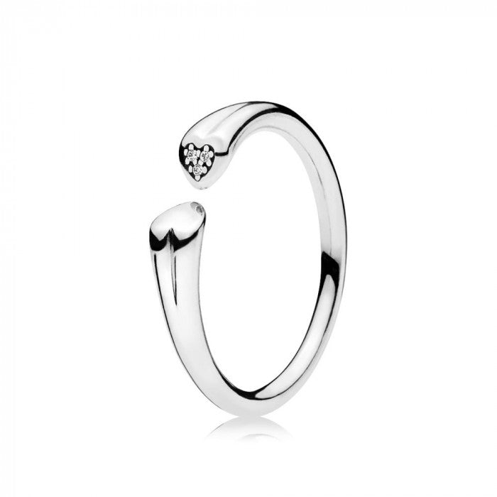 Bague coeur ouvert