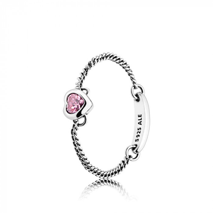 Anello cuore magico rosa
