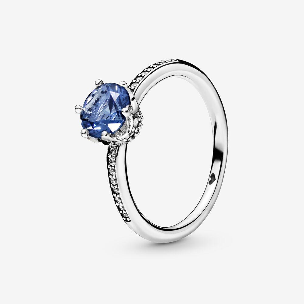 Anello corona blu scintillante - gioielleriaperdichizzi.it