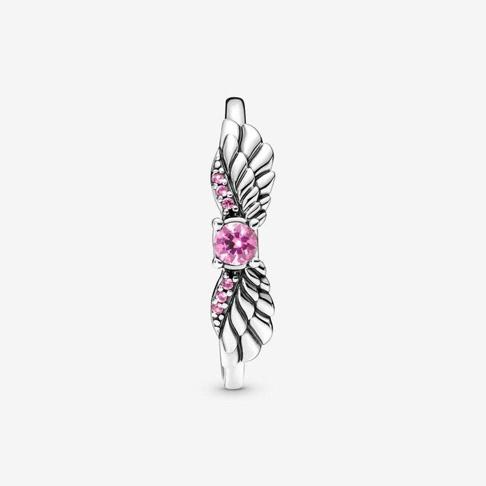 Anello Ali d’angelo con Pietra Rosa