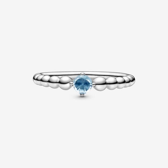 Anello Pietra Azzurro Marzo