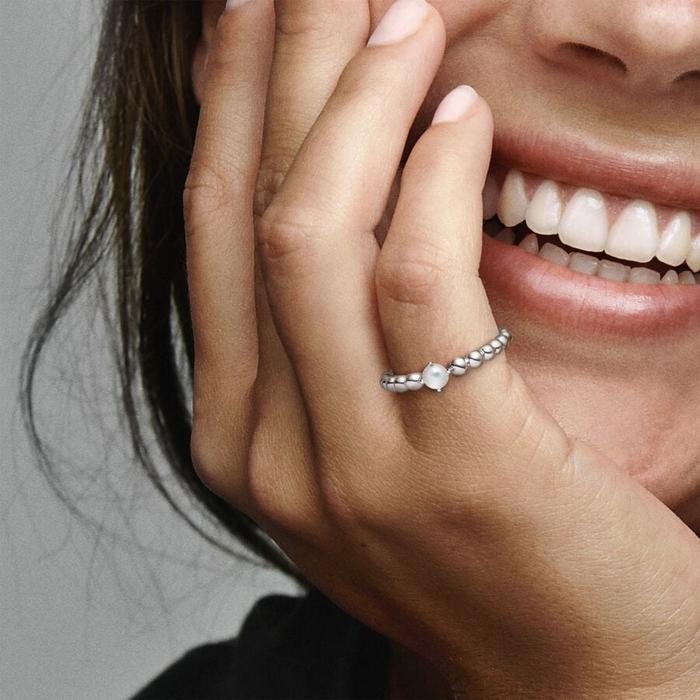 Anello Pietra Bianco Aprile