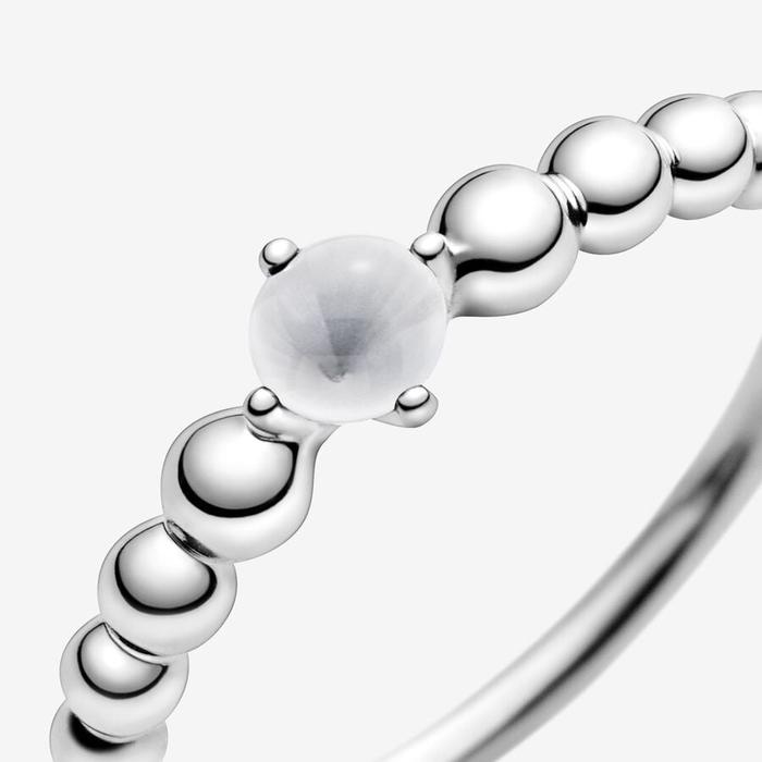 Anello Pietra Bianco Aprile