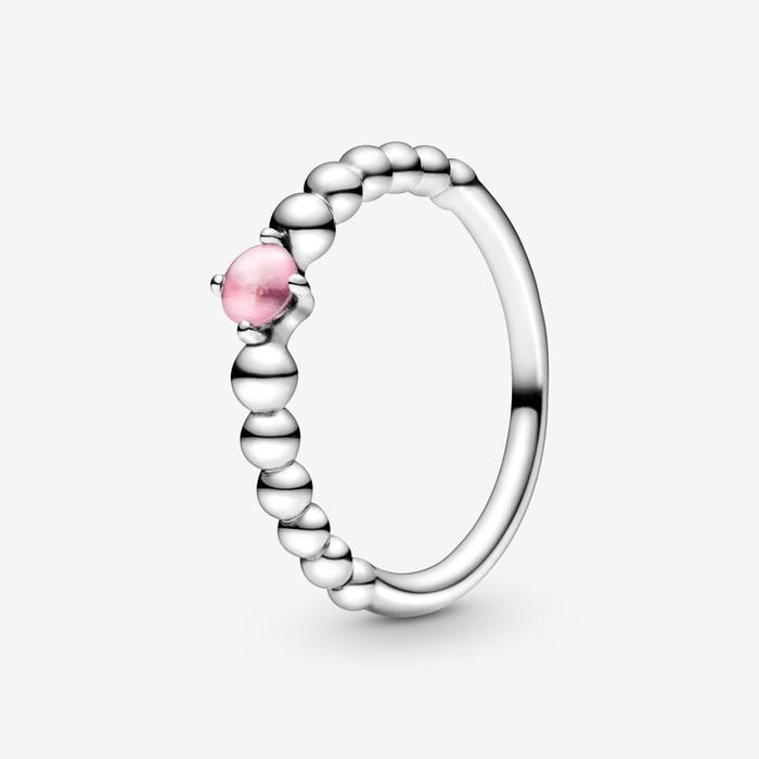 Anello Petalo Rosa Ottobre