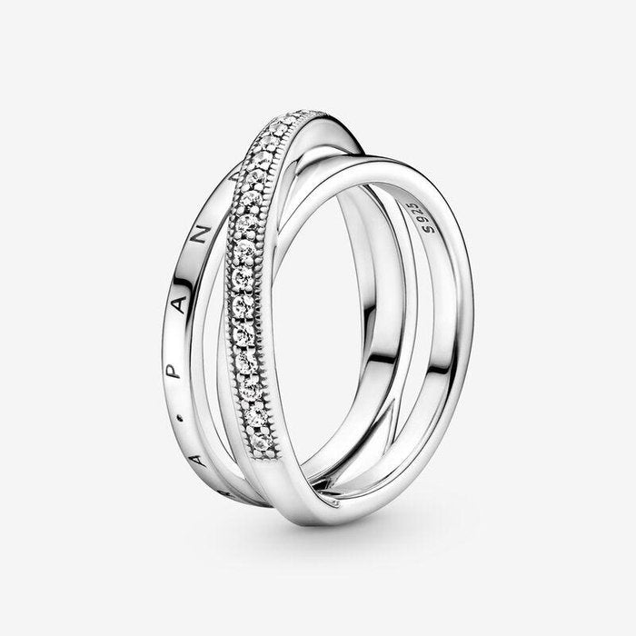 Anello Linee Intrecciate