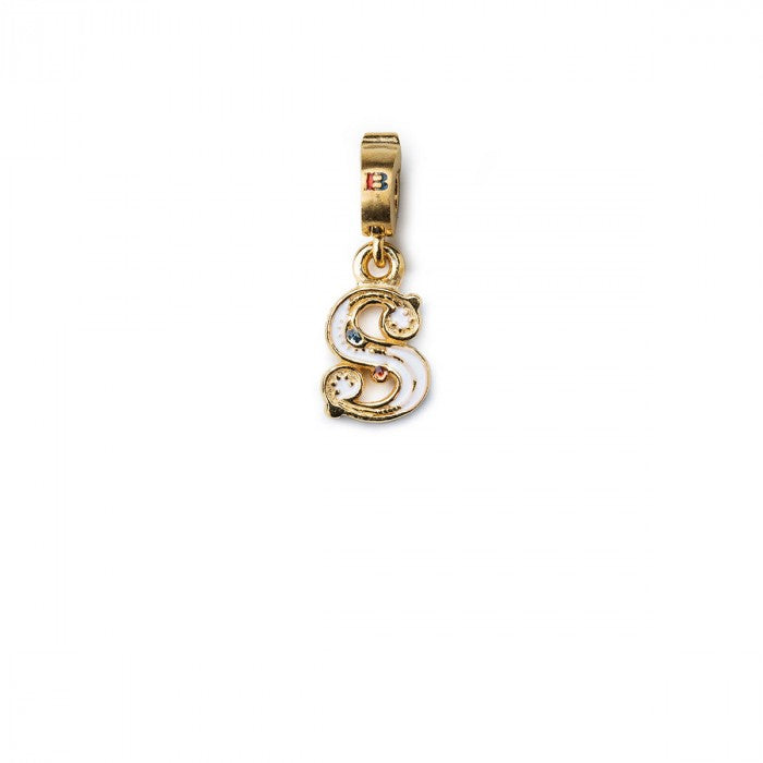 Charm Lettera S Argento Dorato