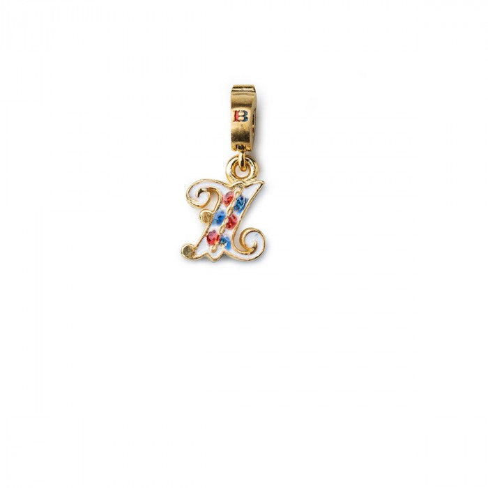 Charm Lettera Z Argento Dorato E Smalto