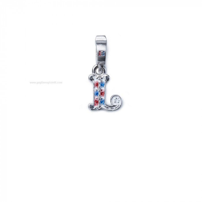 Charm Lettera L rodio