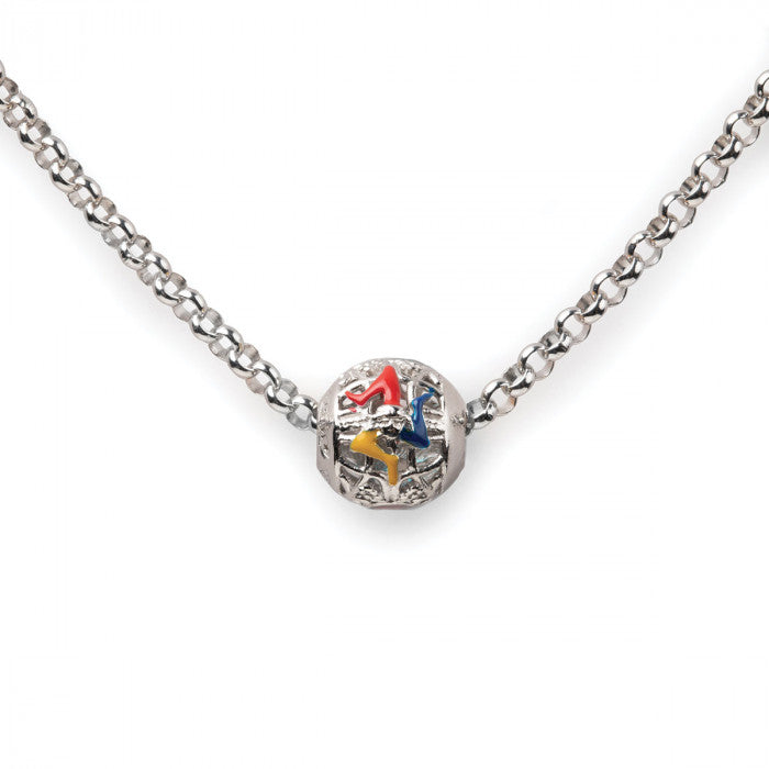 COLLANA CON BEAD TRINACRIA RODIO