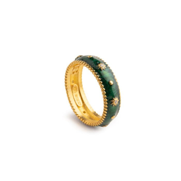 Anello Sole Lapilli Fascia Piccola