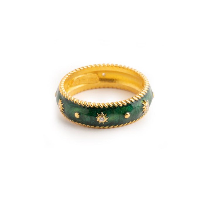 Anello Sole Lapilli Fascia Piccola