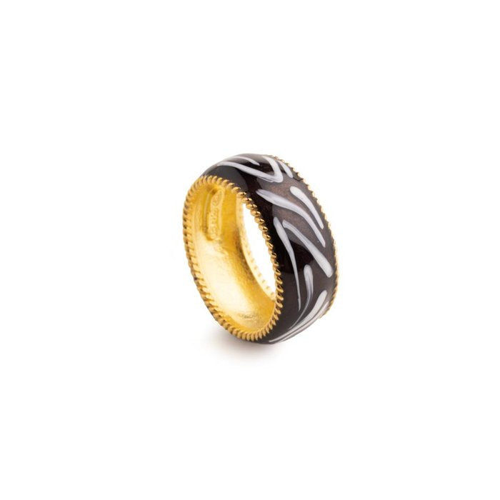 Anello Fascia animalier zebrato