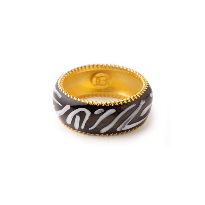 Anello Fascia animalier zebrato