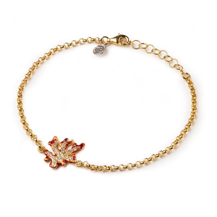 Bracciale Rolò Corallo Lapilli