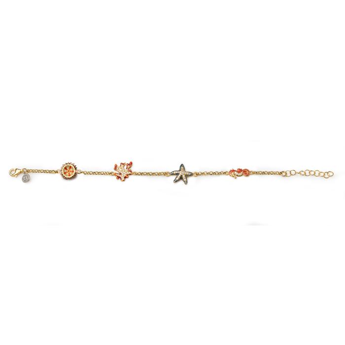 Bracciale Rolò 4 simboli Mare Lapilli