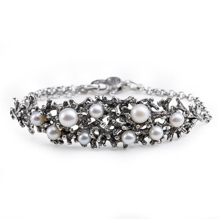 Bracelet Branches de Perles Nude