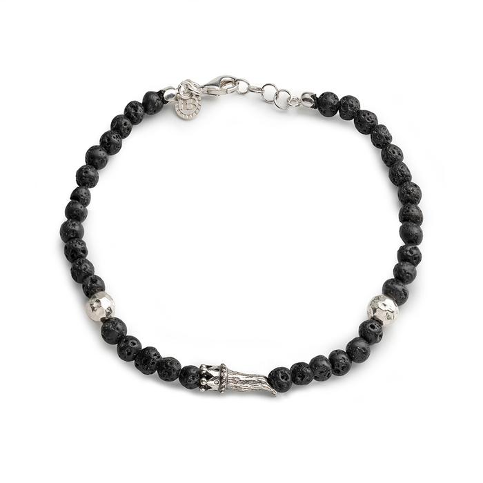 Bracelet en corne de lave