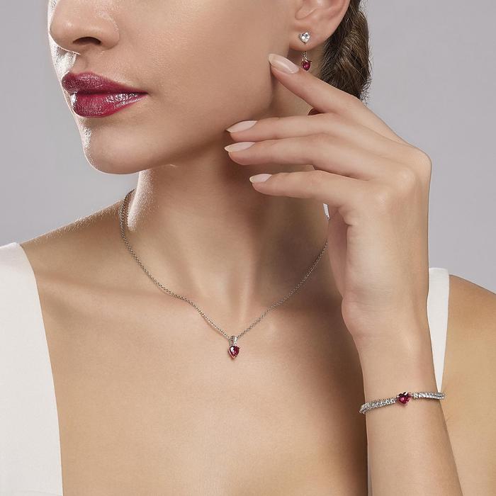 Collier ras du cou ROUGE