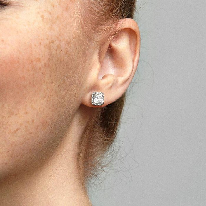 Square Light Point Earrings