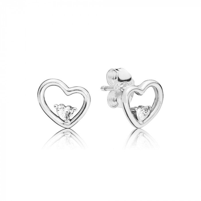 Orecchini cuori d'amore asimmetrici luminosi