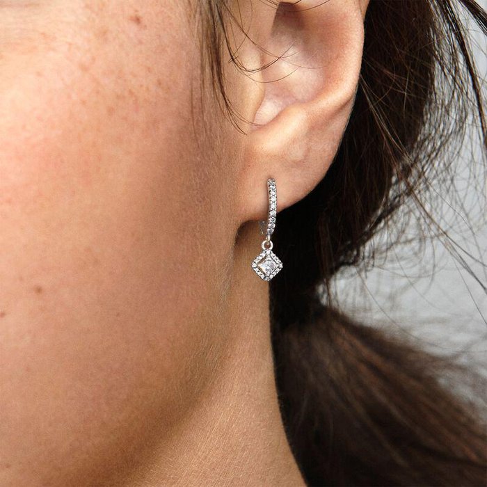 Sparkling Hoop Earrings