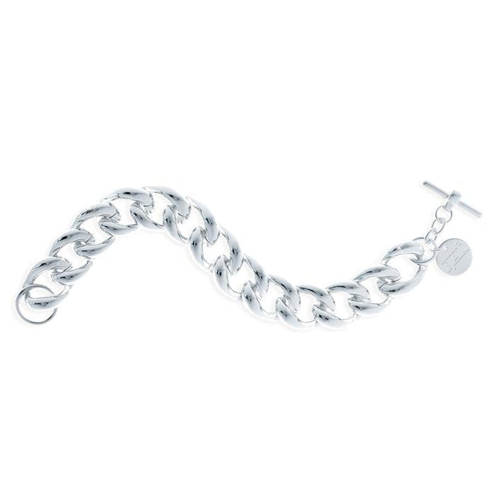 Bracciale in bronzo argentato