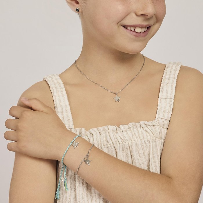 Bracelet en argent 1, 2, 3 étoiles