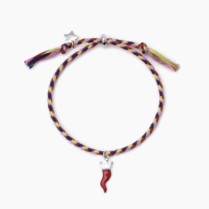 RED PEPPER Horn Cord Bracelet