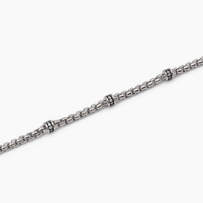 Bracelet with white inserts MONTECARLO