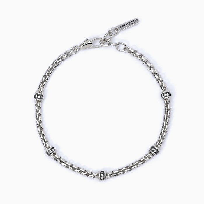 Bracelet with white inserts MONTECARLO