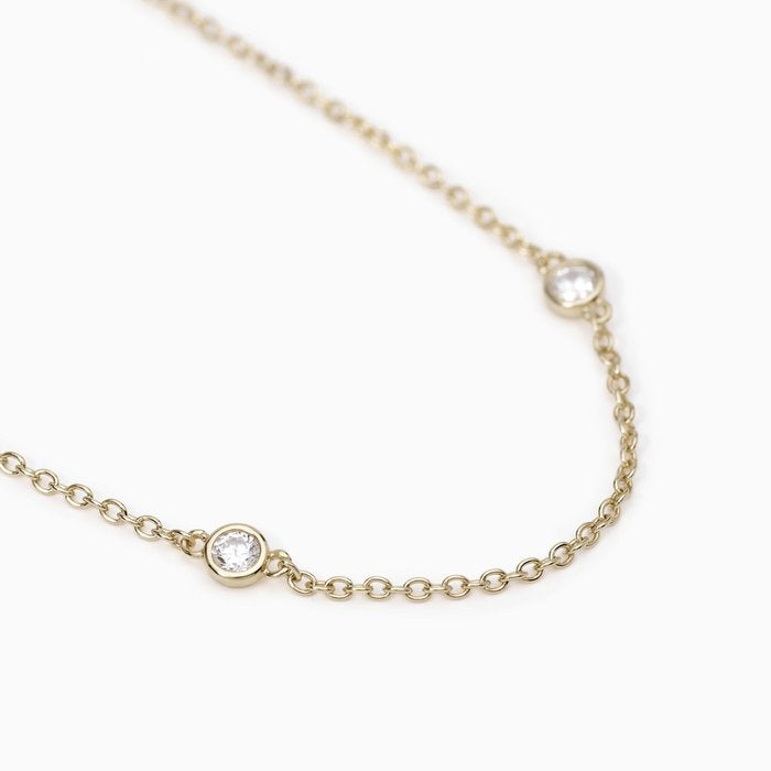 Collier fin en or et argent SPOTLIGHT
