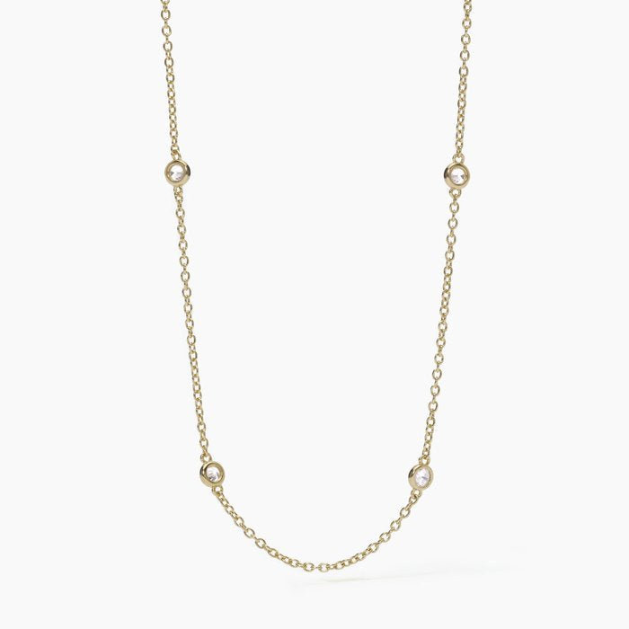 Collier fin en or et argent SPOTLIGHT
