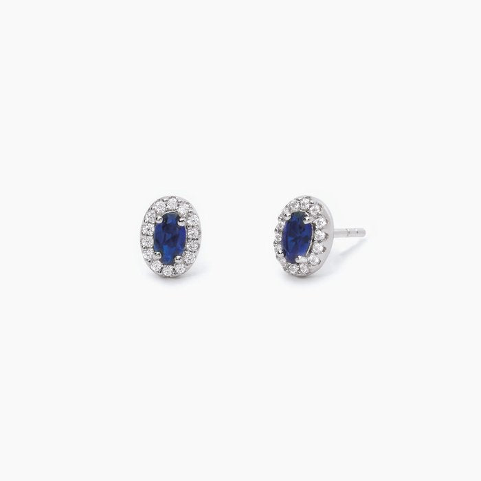COOL OU RÉTRO ? Boucles d'oreilles en saphir synthétique