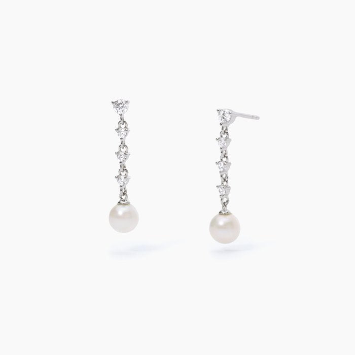 Orecchini con perle coltivate LONG NIGHT