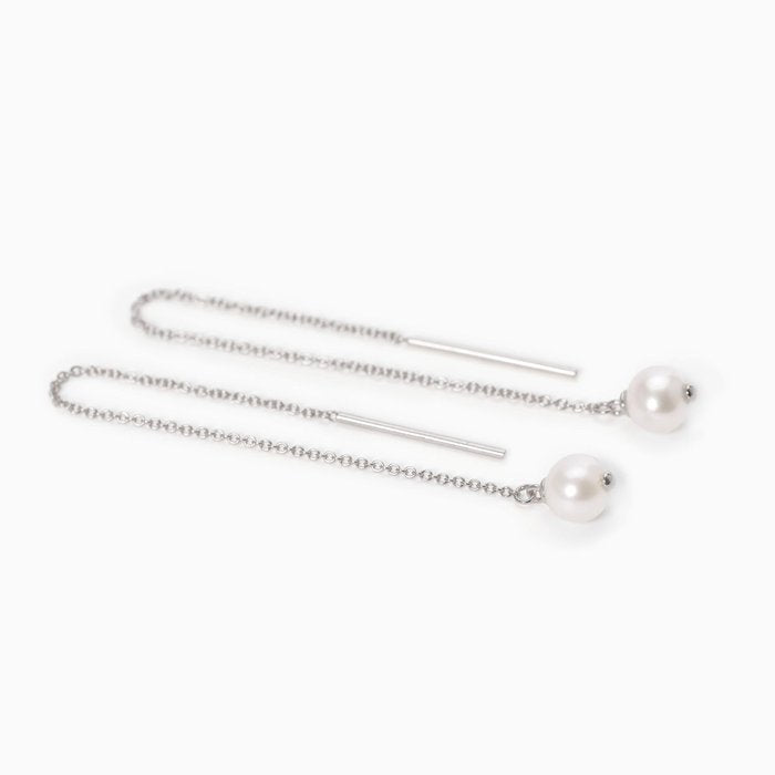 Boucles d'oreilles en argent avec perles de culture STOLEN SHOT