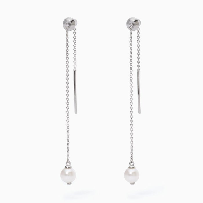 Boucles d'oreilles en argent avec perles de culture STOLEN SHOT