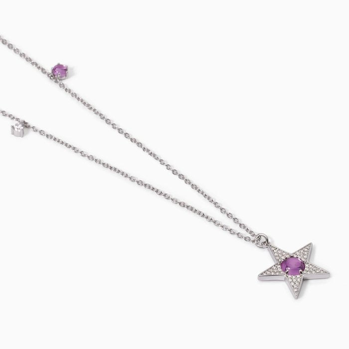 Collier étoile et tourmaline synthétique STARLET