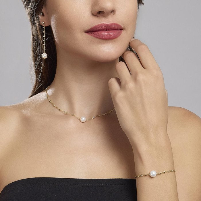 Bracciale dorato con perla DUCHESSA