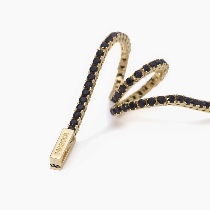 Bracciale tennis nero TENNIS CLUB