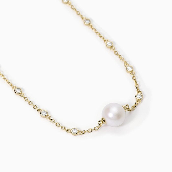Collier ras du cou en perles dorées DUCHESSE