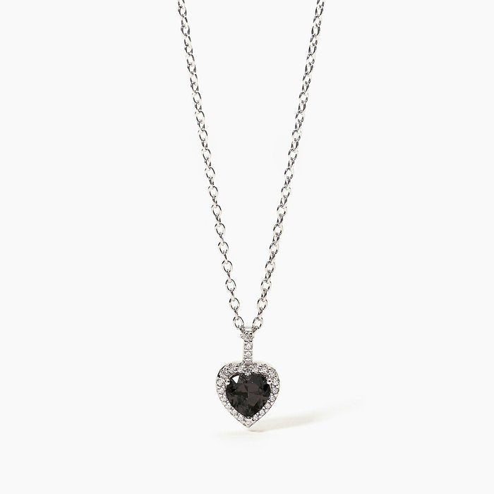 Collier ras du cou cœur noir LOVE AFFAIR