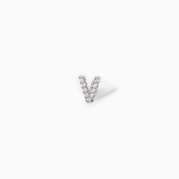 Mono orecchino lettera "V" A, B, COOL