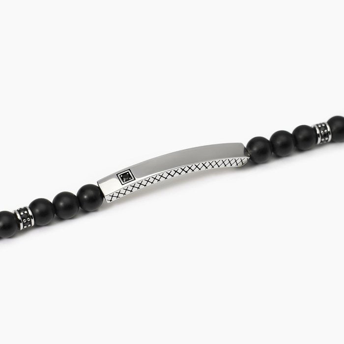 STONE CLUB Black Agate Bracelet